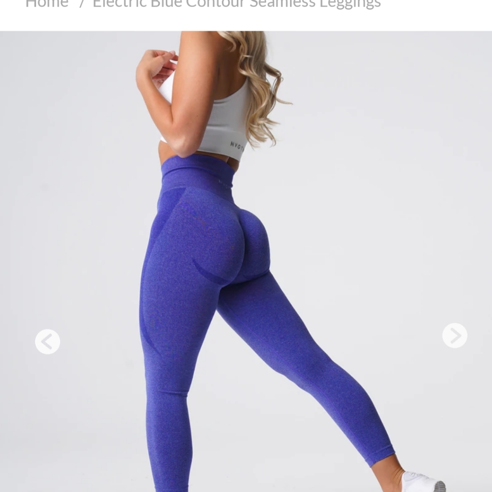 Nvgtn electric blue contour leggings